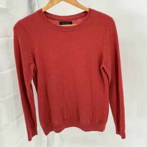 Tahari Red Crew Neck Sweater